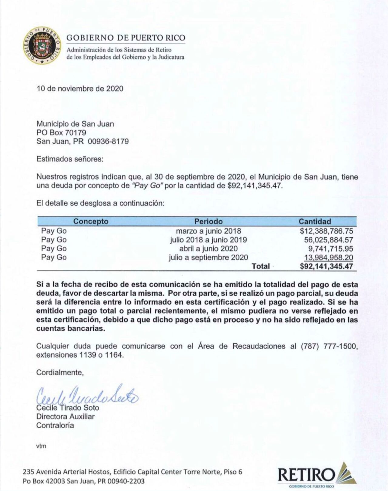 San Juan - deuda de retiro con los empleados del municipio - noviembre 20 2020